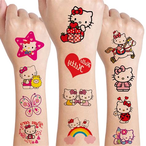 Get Cute and Trendy with Hello Kitty Temporary Tattoos!